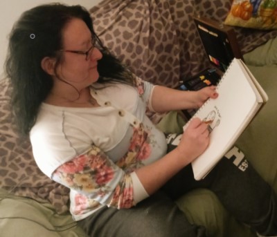 Kathleen drawing